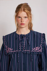 Nordine Blouse - Navy Stripe