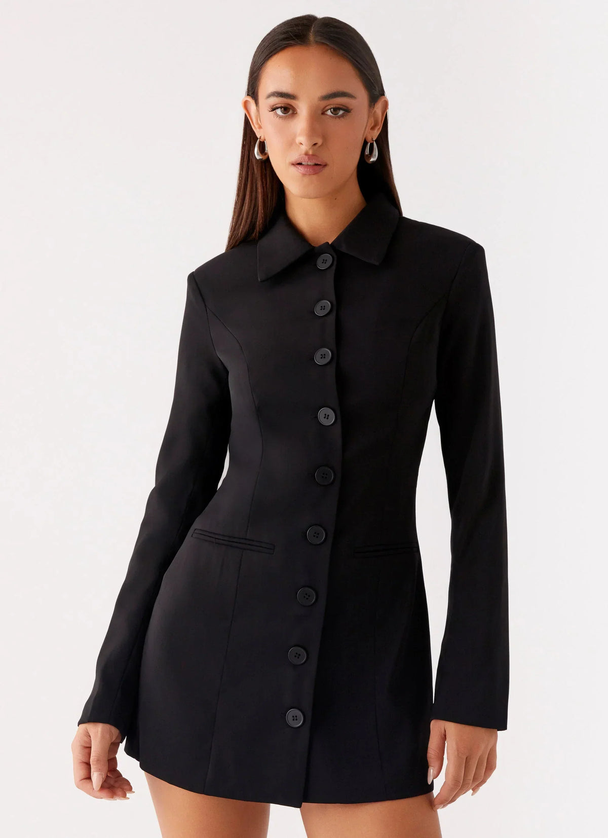 Memphis Blazer Mini Dress - Black