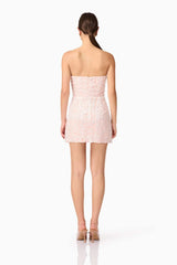 Kiki Strapless Mini Dress In Pink